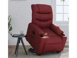 Poltrona Confortável | Poltrona reclinável elevatória couro artificial tinto SHL761103^ Poltrona