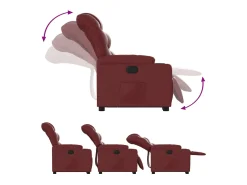 Poltrona Confortável | Poltrona reclinável elevatória couro artificial tinto SHL761103^ Poltrona