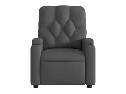 Poltrona Confortável | Poltrona reclinável elétrica tecido cinzento-escuro SHL718132^ Poltrona