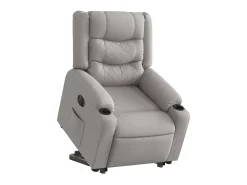 Poltrona| Poltrona Confortável | Poltrona reclinável elevatória elétrica tecido -nublado SHL795602 Cinzento