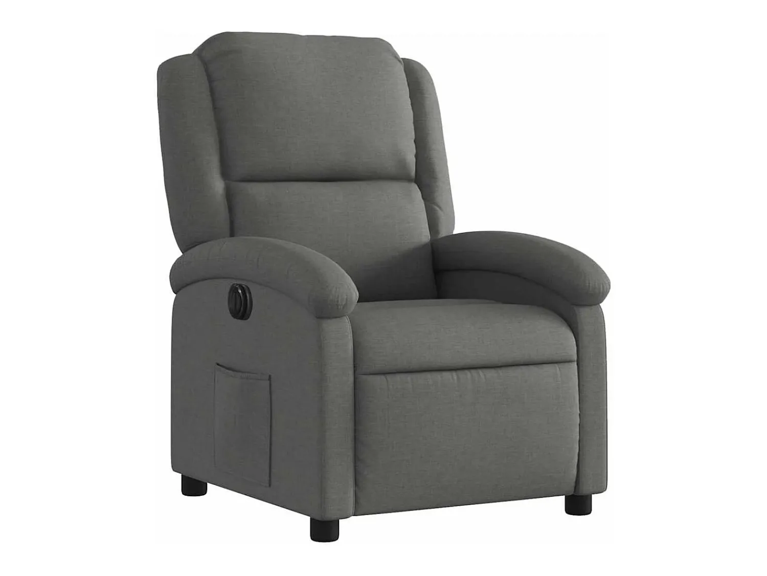 Poltrona| Poltrona Confortável | Poltrona reclinável elétrica tecido cinzento-escuro SHL39423 Cinza antracite