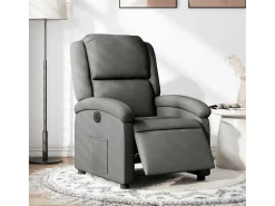 Poltrona| Poltrona Confortável | Poltrona reclinável elétrica tecido cinzento-escuro SHL39423 Cinza antracite