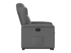 Clearance Poltrona Confortável | Poltrona reclinável elevatória tecido cinzento-escuro SHL783607 Cinza antracite