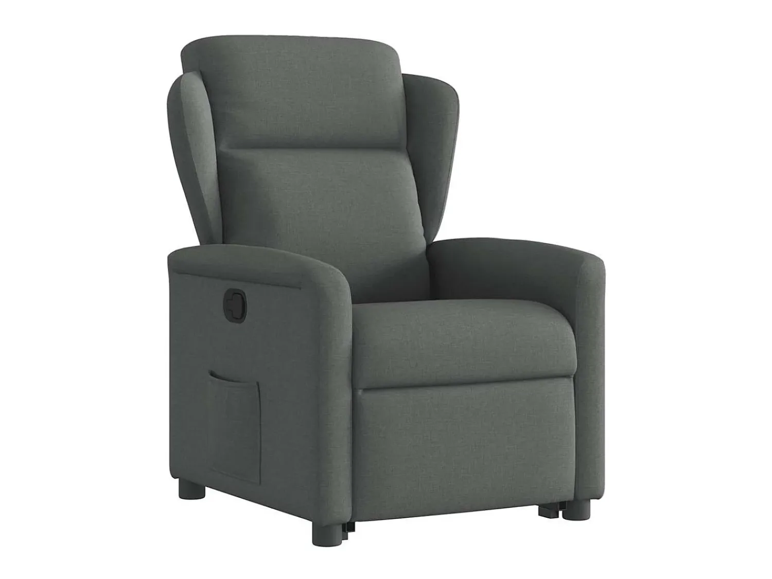 Clearance Poltrona Confortável | Poltrona reclinável elevatória tecido cinzento-escuro SHL783607 Cinza antracite