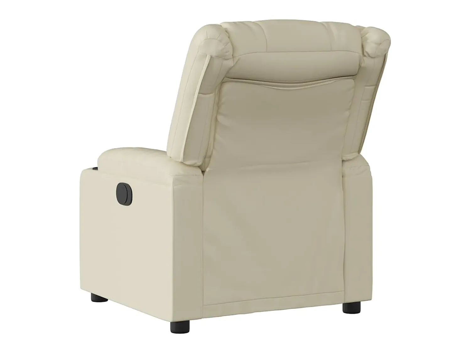 Poltrona| Poltrona Confortável | Poltrona reclinável elétrica couro artificial cor SHL5269 Creme