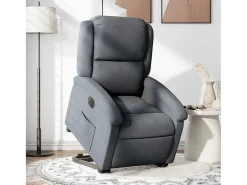Poltrona* Poltrona Confortável | Poltrona reclinável elevatória elétrica veludo -escuro SHL456423 Cinzento