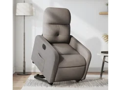 Poltrona| Poltrona Confortável | Poltrona reclinável elevatória elétrica cinza-acastanhado SHL355868 Taupe