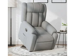 Sale Poltrona Confortável | Poltrona reclinável elevatória tecido -claro SHL106029 Cinzento