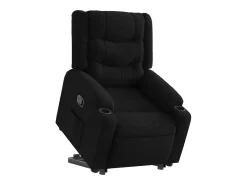 Poltrona| Poltrona Confortável | Poltrona reclinável elevatória tecido SHL819812 Preto