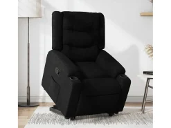 Poltrona| Poltrona Confortável | Poltrona reclinável elevatória tecido SHL819812 Preto