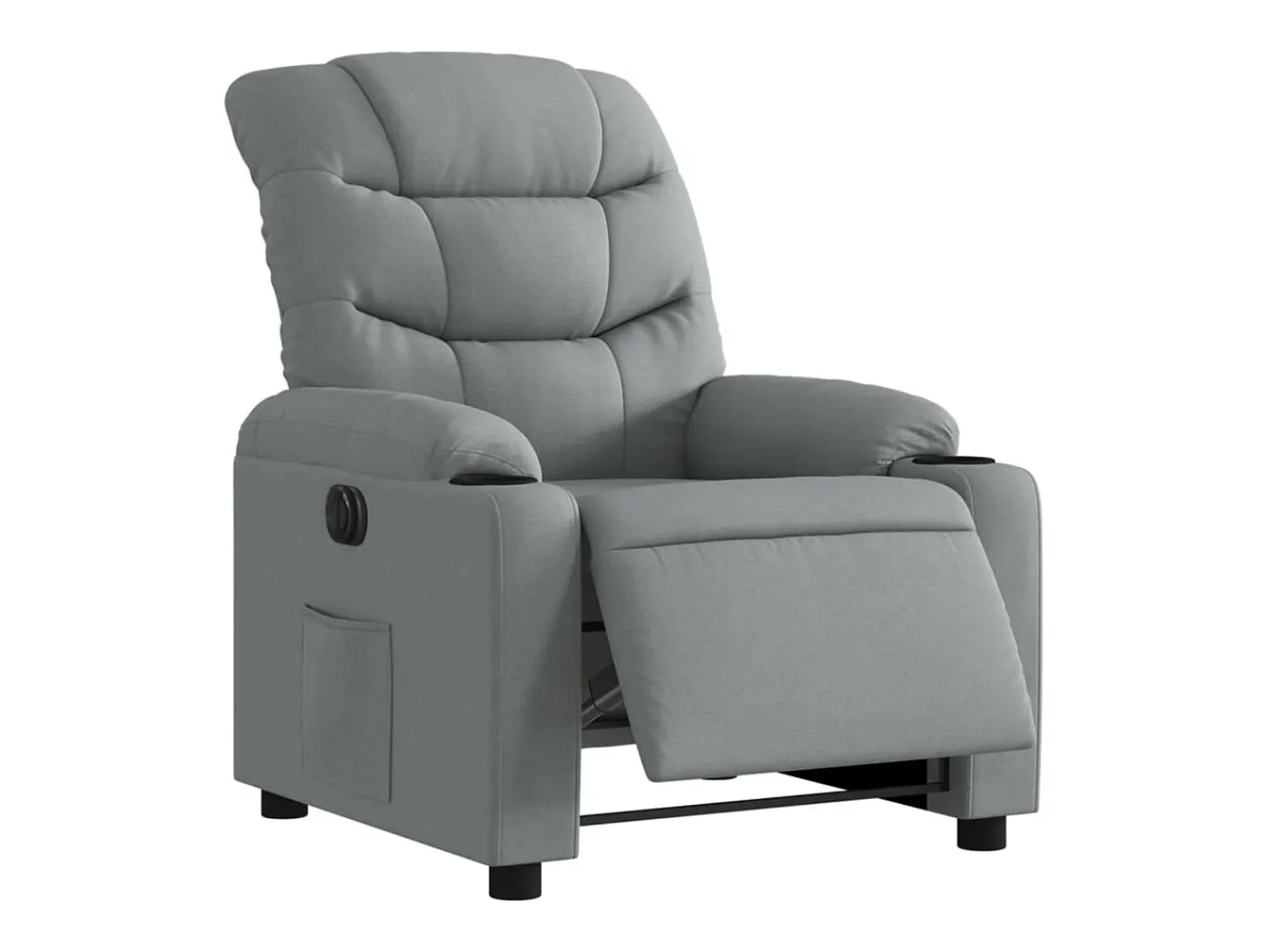Poltrona| Poltrona Confortável | Poltrona reclinável elétrica tecido -claro SHL975881 Cinzento