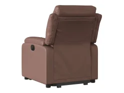 Clearance Poltrona Confortável | Poltrona reclinável elevatória couro artificial SHL422837 Castanho