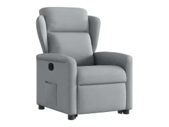 Poltrona* Poltrona Confortável | Poltrona reclinável elevatória tecido -claro SHL7026 Cinzento