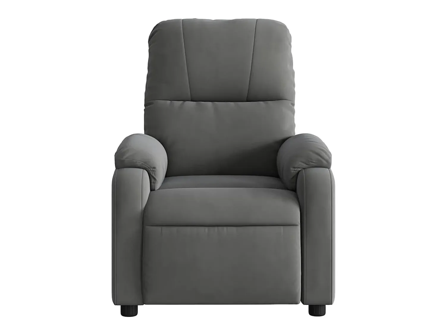 Sale Poltrona Confortável | Poltrona reclinável elétrica tecido de microfibra cinza-escuro SHL133376 Cinza antracite