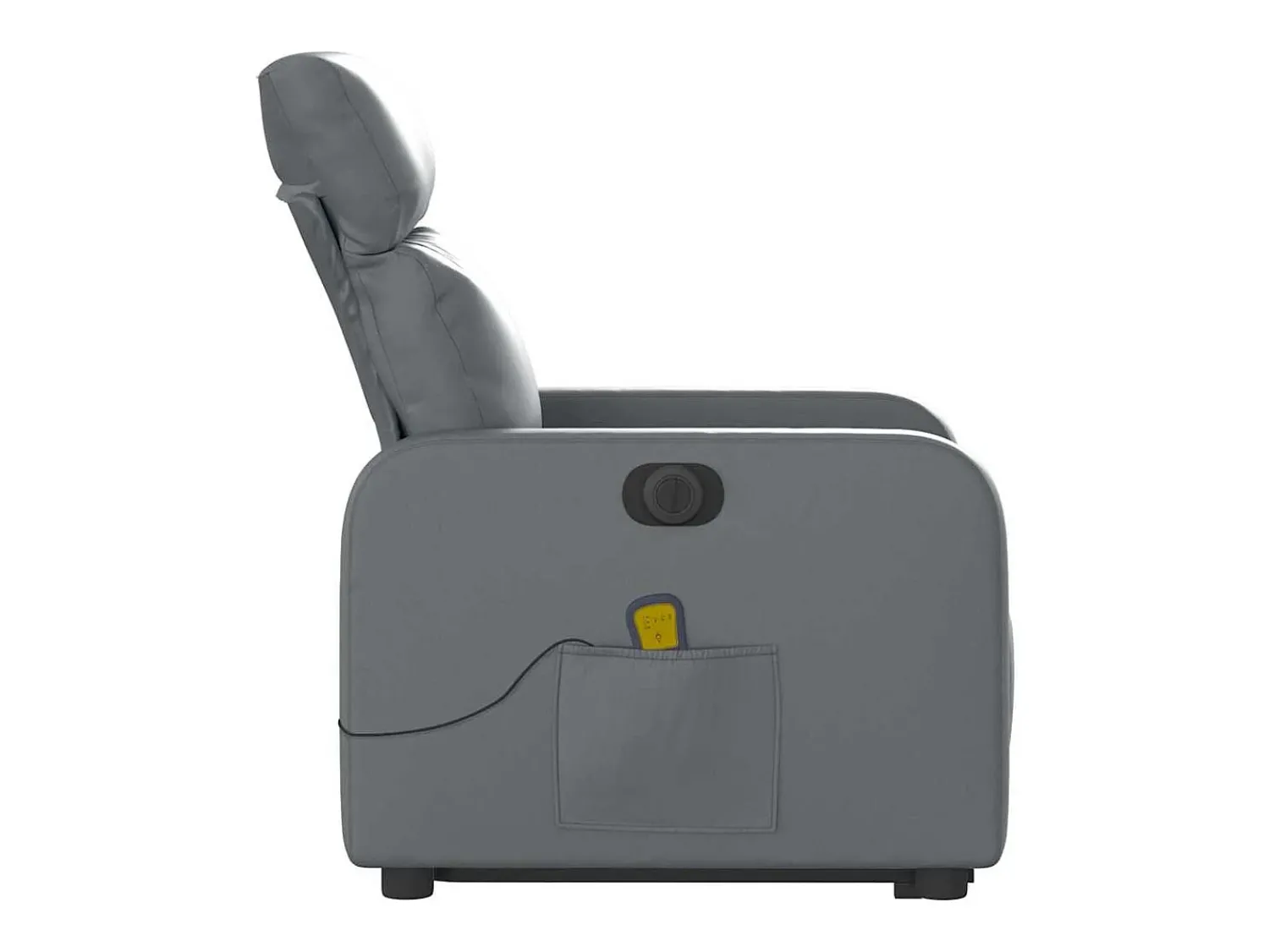 Poltrona* Poltrona Confortável | Poltrona reclinável elevatória elétrica couro artificial cinza SHL633353 Cinzento