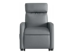 Poltrona* Poltrona Confortável | Poltrona reclinável elevatória elétrica couro artificial cinza SHL633353 Cinzento