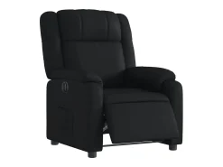 Online Poltrona Confortável | Poltrona reclinável elétrica couro artificial SHL107486 Preto