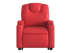 Poltrona* Poltrona Confortável | Poltrona reclinável elevatória elétrica couro artif. SHL339655 Vermelho