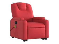 Poltrona* Poltrona Confortável | Poltrona reclinável elevatória elétrica couro artif. SHL339655 Vermelho
