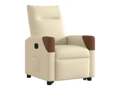 Poltrona| Poltrona Confortável | Poltrona reclinável elevatória elétrica tecido cor SHL770495 Creme