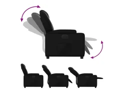 Poltrona Confortável | Poltrona reclinável elétrica couro artificial SHL303600^ Poltrona