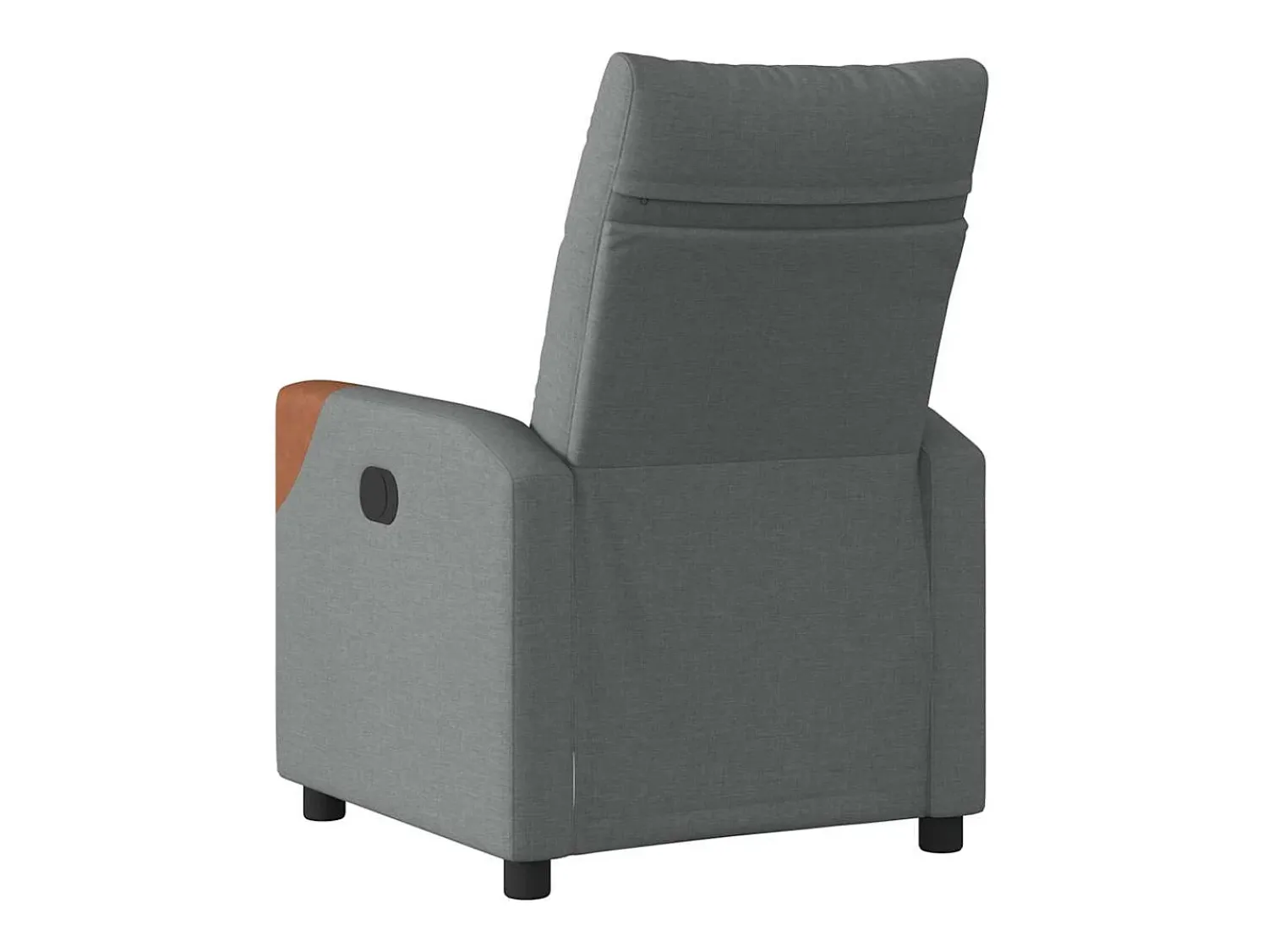 New Poltrona Confortável | Poltrona reclinável elétrica tecido cinzento-escuro SHL998565 Cinza antracite