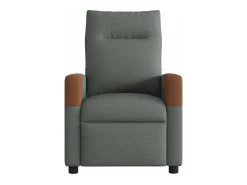 New Poltrona Confortável | Poltrona reclinável elétrica tecido cinzento-escuro SHL998565 Cinza antracite