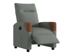 New Poltrona Confortável | Poltrona reclinável elétrica tecido cinzento-escuro SHL998565 Cinza antracite