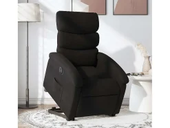 Online Poltrona Confortável | Poltrona reclinável elevatória elétrica tecido SHL627464 Preto