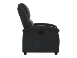 Poltrona* Poltrona Confortável | Poltrona reclinável em couro legítimo SHL628990 Preto