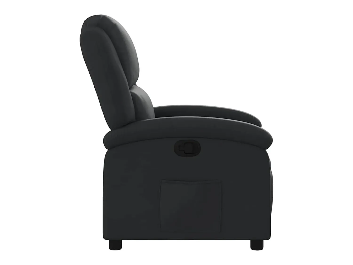 Poltrona* Poltrona Confortável | Poltrona reclinável em couro legítimo SHL628990 Preto