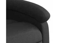 Poltrona* Poltrona Confortável | Poltrona reclinável em couro legítimo SHL628990 Preto