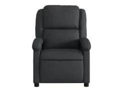 Poltrona* Poltrona Confortável | Poltrona reclinável em couro legítimo SHL628990 Preto