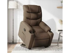 Discount Poltrona Confortável | Poltrona reclinável elevatória tecido SHL826111 Castanho