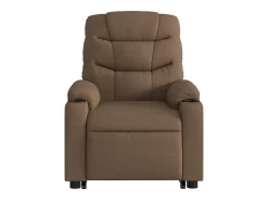 Discount Poltrona Confortável | Poltrona reclinável elevatória tecido SHL826111 Castanho