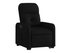Poltrona| Poltrona Confortável | Poltrona reclinável elevatória elétrica tecido SHL173623 Preto