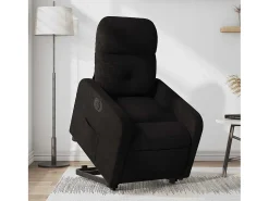 Poltrona| Poltrona Confortável | Poltrona reclinável elevatória elétrica tecido SHL173623 Preto