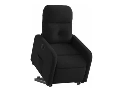 Poltrona| Poltrona Confortável | Poltrona reclinável elevatória elétrica tecido SHL173623 Preto