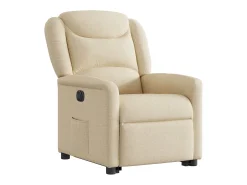Poltrona* Poltrona Confortável | Poltrona reclinável elevatória elétrica tecido cor SHL23717 Creme
