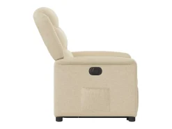 Poltrona* Poltrona Confortável | Poltrona reclinável elevatória elétrica tecido cor SHL23717 Creme