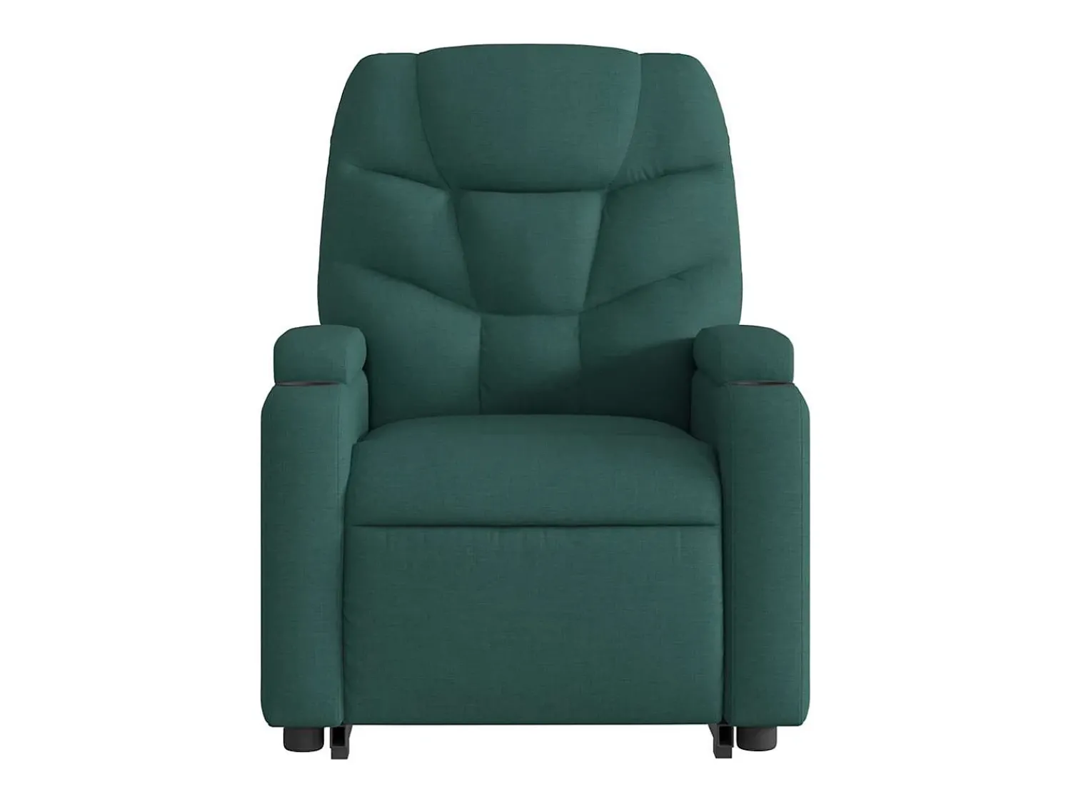 Poltrona Confortável | Poltrona reclinável elevatória tecido verde-escuro SHL11395^ Poltrona