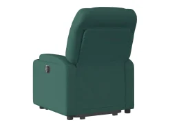 Poltrona Confortável | Poltrona reclinável elevatória tecido verde-escuro SHL11395^ Poltrona