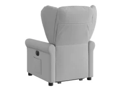 Poltrona| Poltrona Confortável | Poltrona reclinável elevatória elétrica tecido -nublado SHL964493 Cinzento