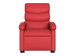 Poltrona| Poltrona Confortável | Poltrona reclinável elevatória elétrica couro artif. SHL759223 Vermelho