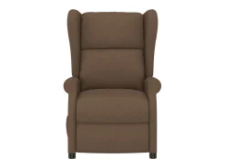 Poltrona* Poltrona Confortável | Poltrona reclinável elétrica tecido cor SHL24443 Castanho