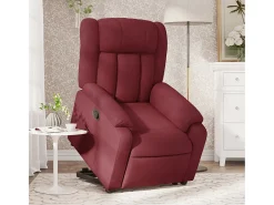 Poltrona| Poltrona Confortável | Poltrona reclinável elevatória tecido tinto SHL744229 Vermelho