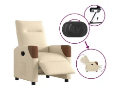 Poltrona Confortável | Poltrona reclinável elétrica tecido cor SHL758583^ Poltrona