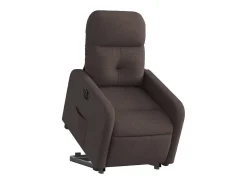 Clearance Poltrona Confortável | Poltrona reclinável elevatória elétrica tecido -escuro SHL986511 Castanho