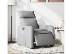 Poltrona* Poltrona Confortável | Poltrona reclinável elétrica tecido -claro SHL105739 Cinzento