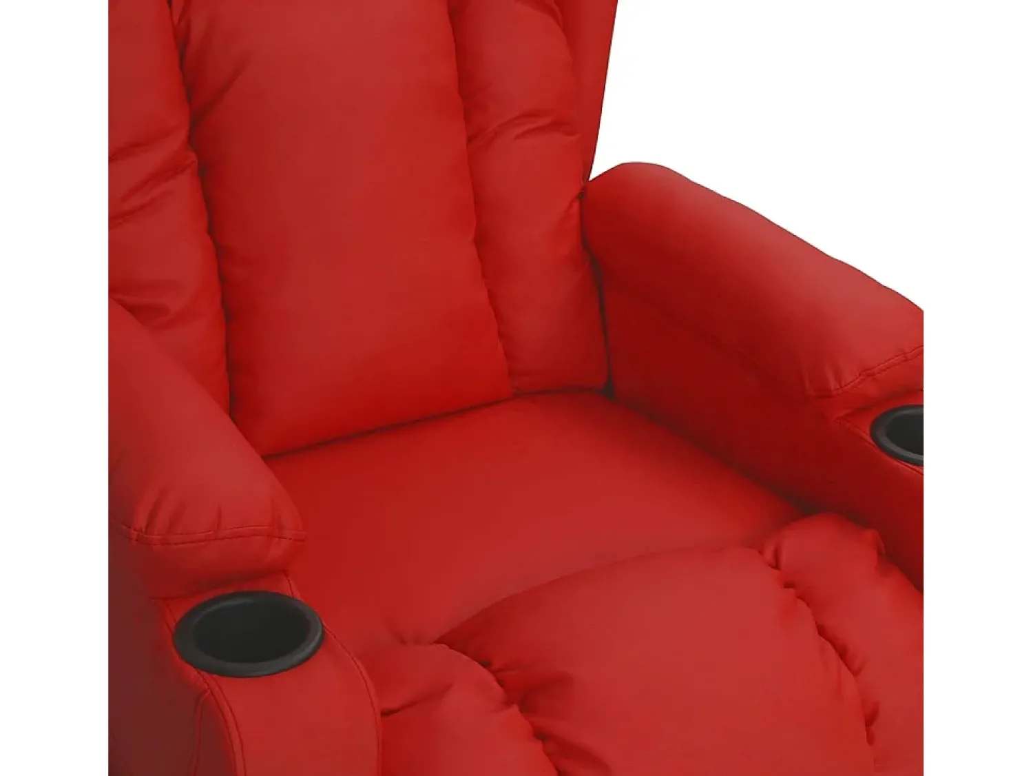 Poltrona* Poltrona Confortável | Poltrona reclinável elétrica couro artificial tinto SHL362615 Vermelho